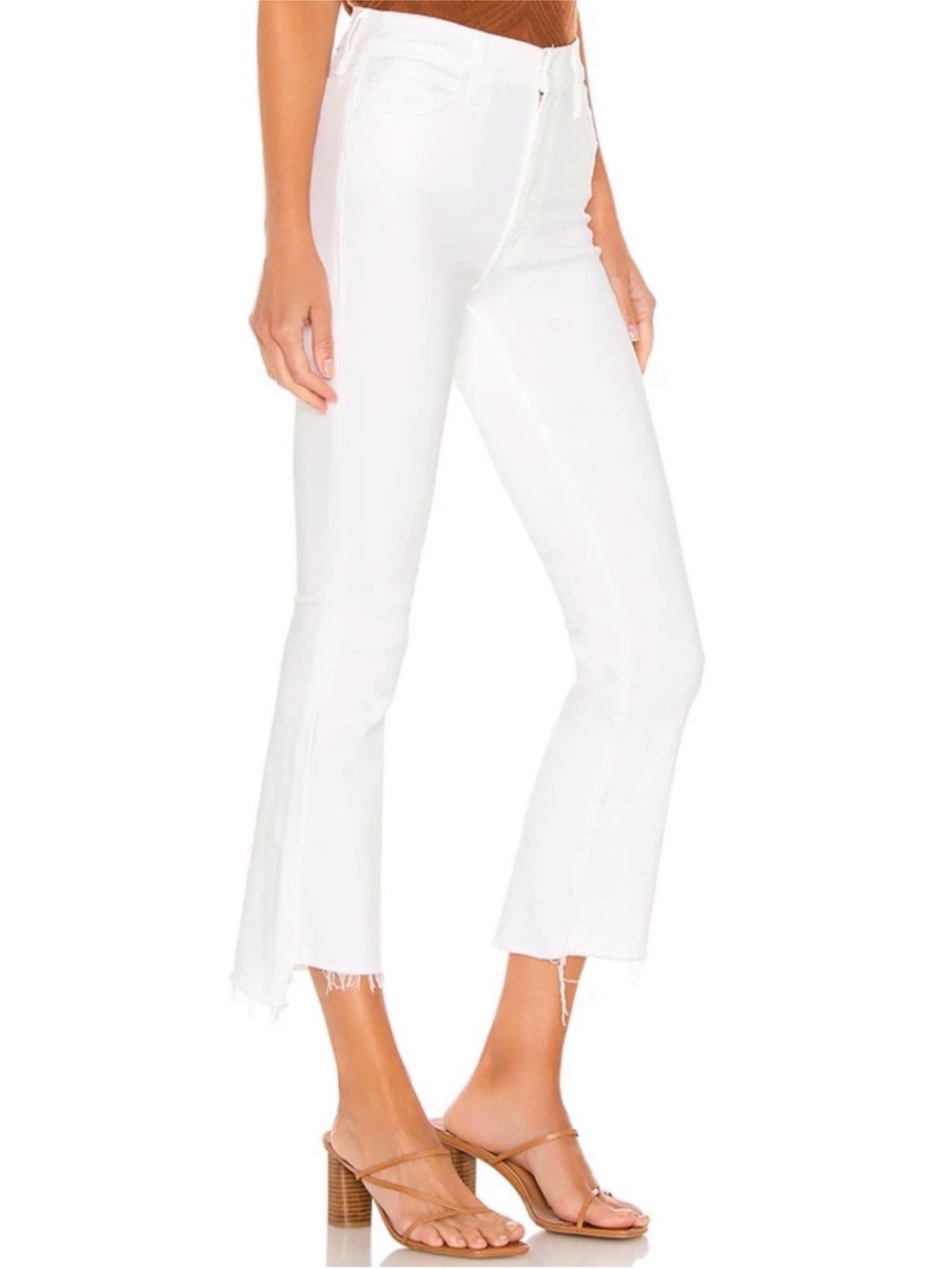 Mother Denim Women’s The Insider Crop Step Fray Jeans Fairest of Them All Sz 26